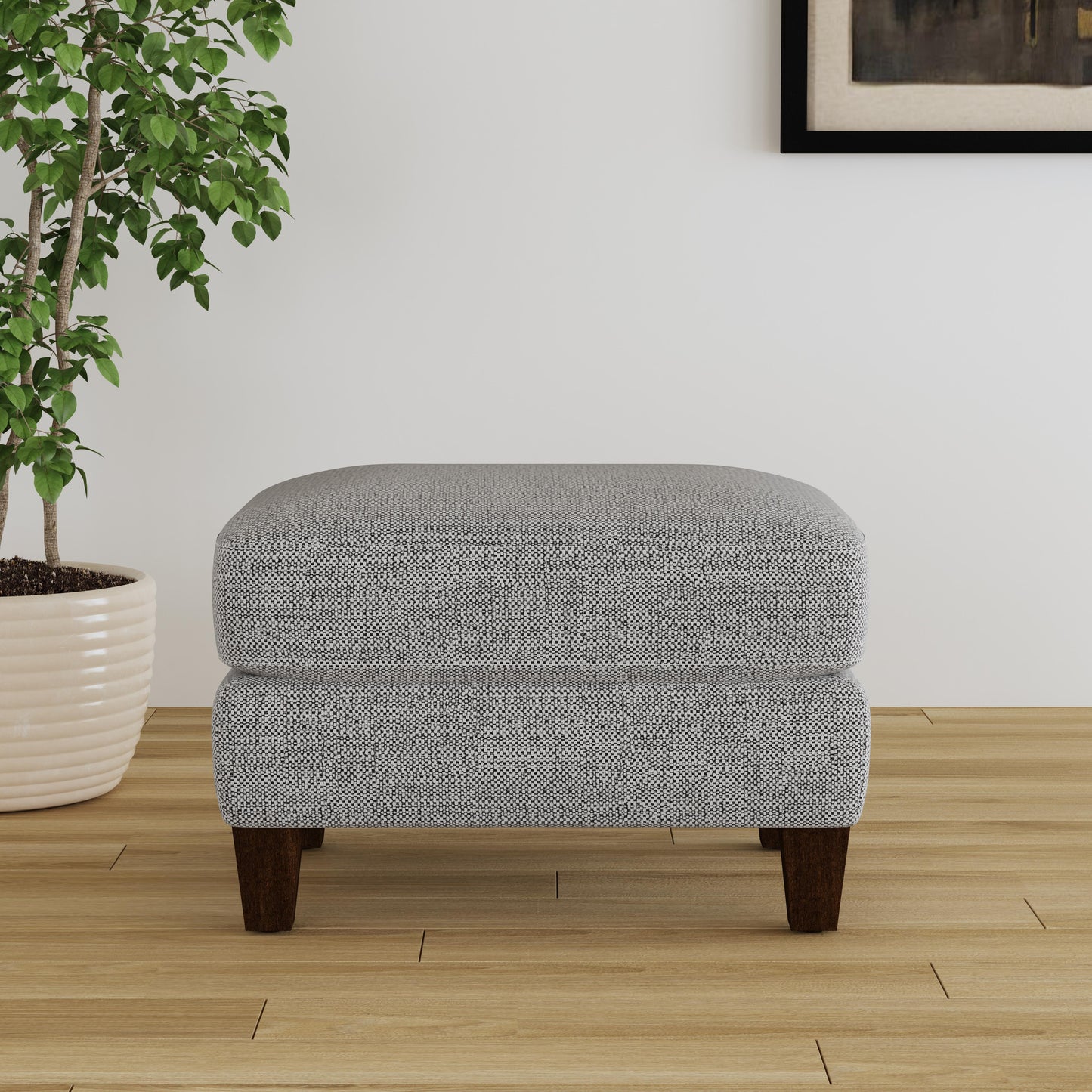 Remi Ottoman in Gray