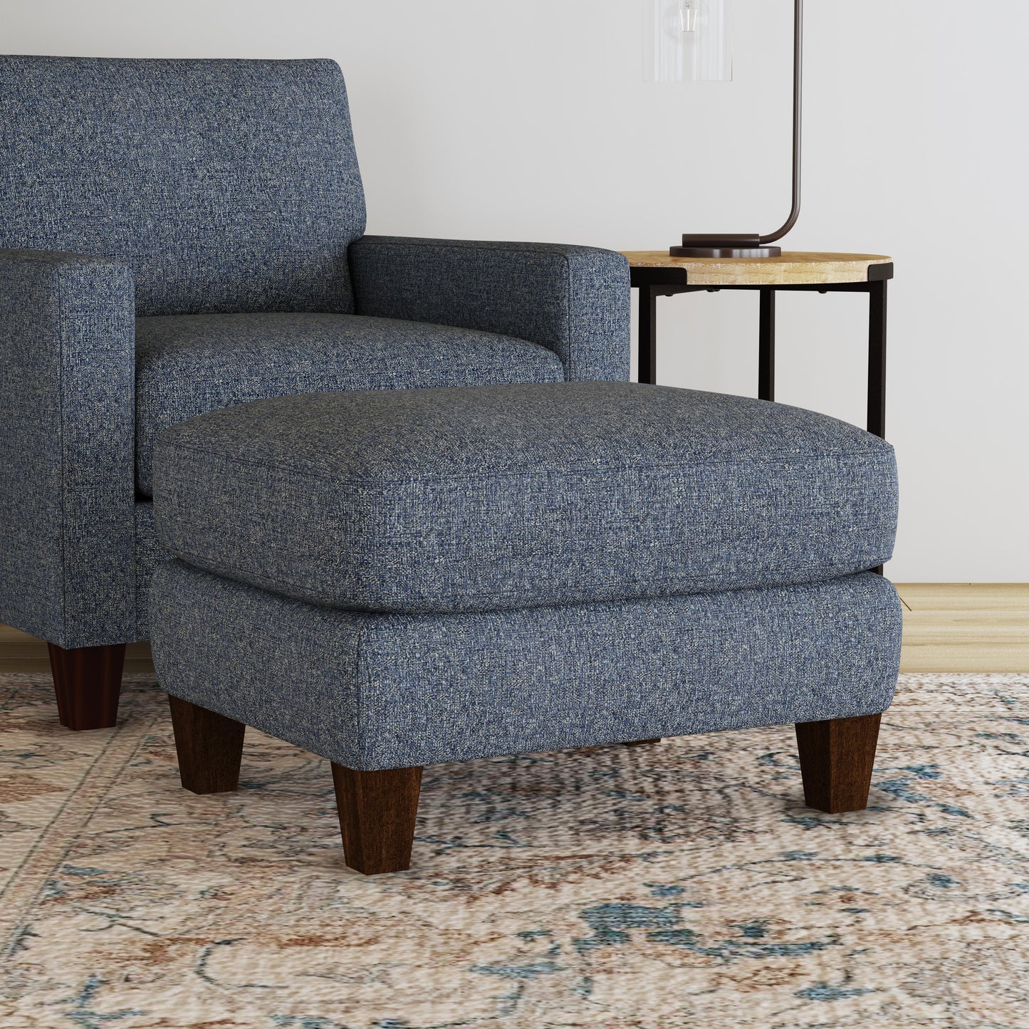Remi Ottoman in Blue