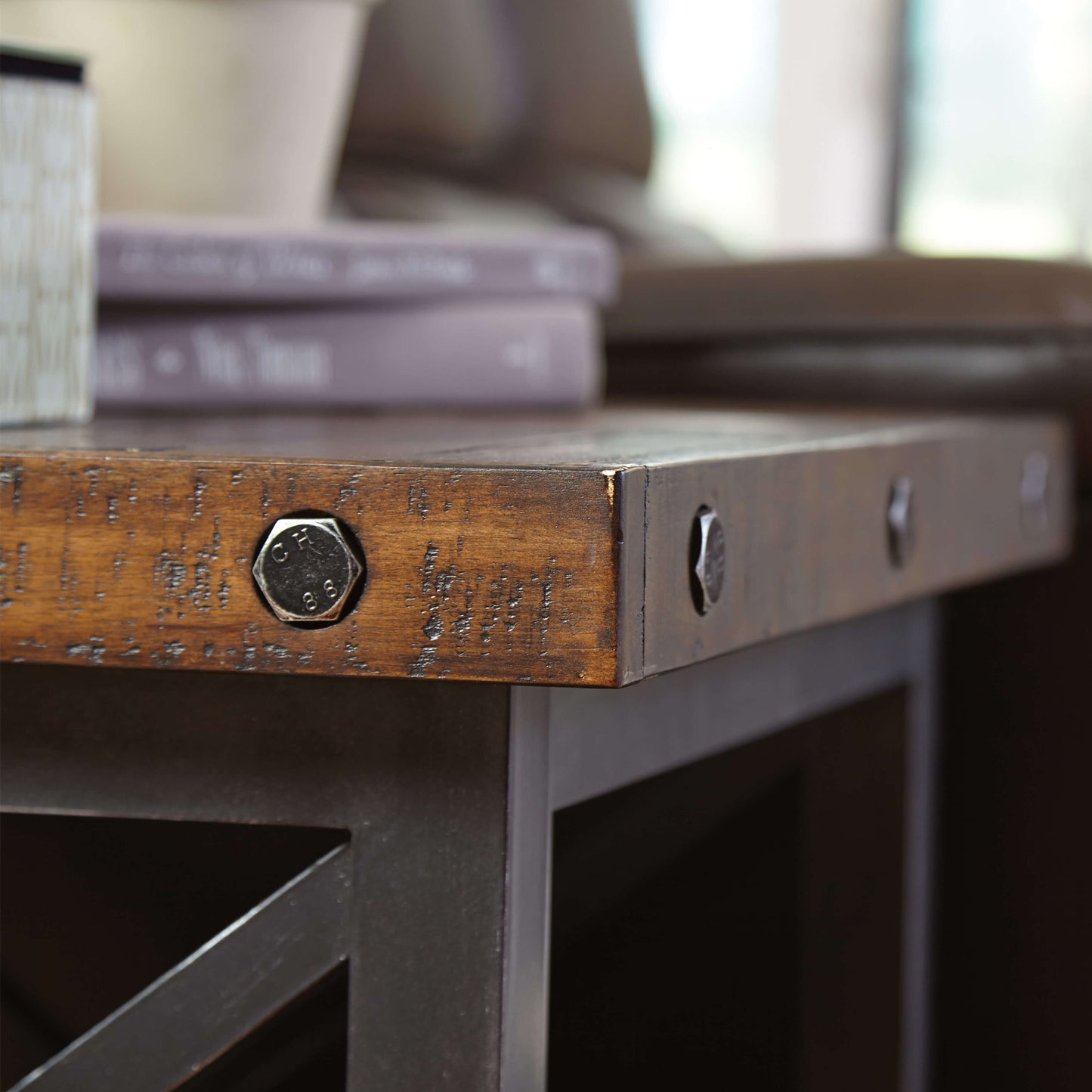 Carpenter Dark End Table