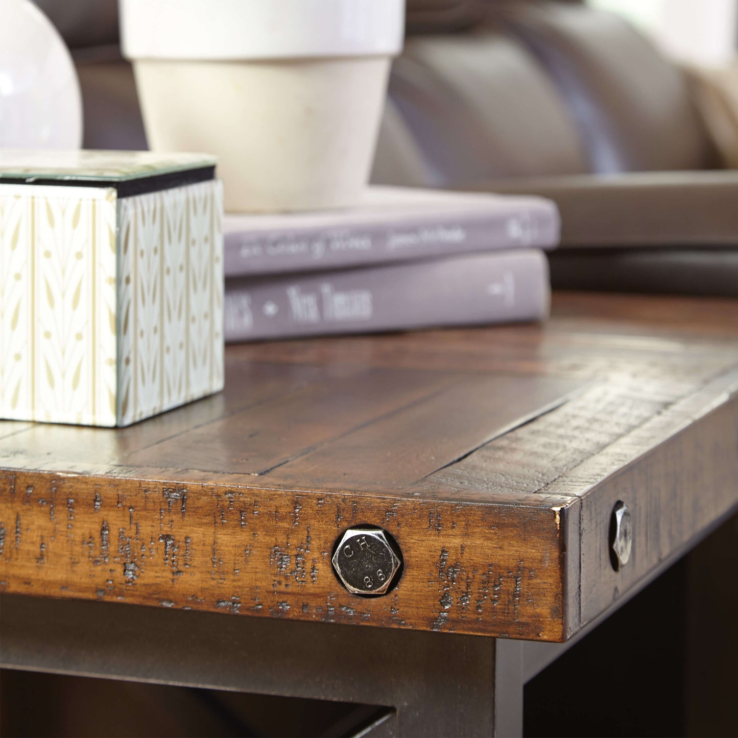 Carpenter Dark End Table