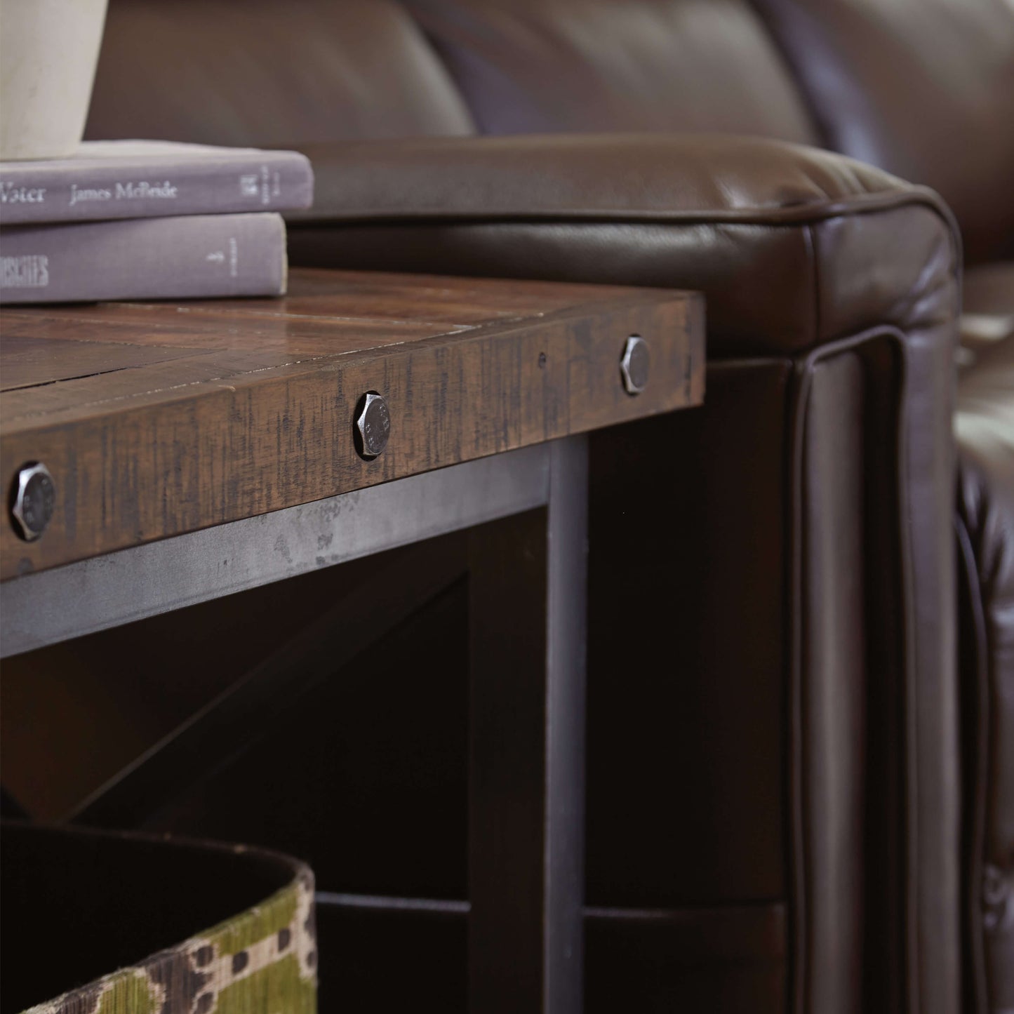 Carpenter Dark End Table