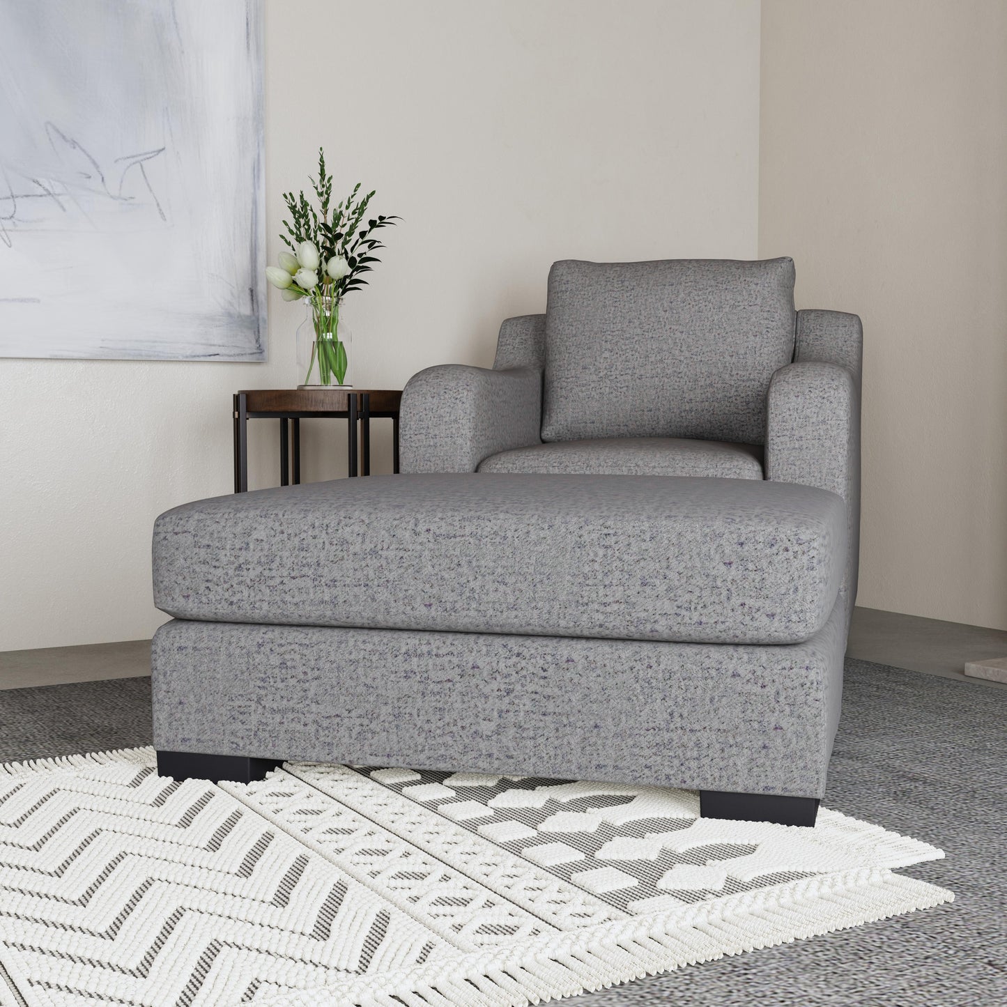 Ottoman in Grey