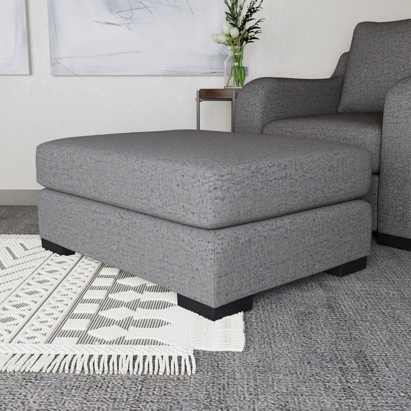Ottoman in Grey