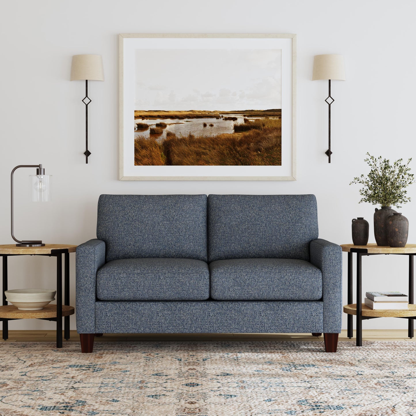 Remi Loveseat in Blue