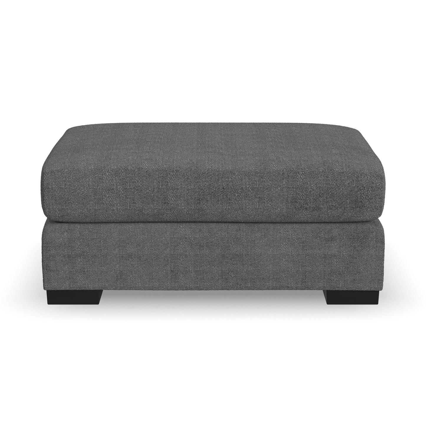 Ottoman in Chambray