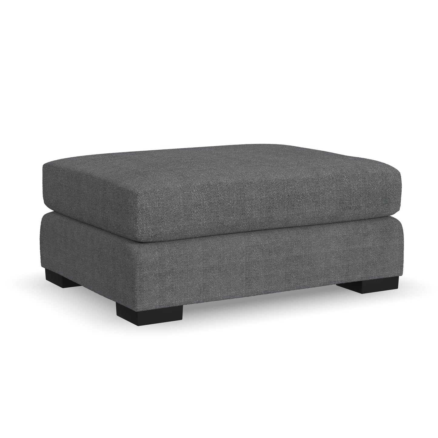 Ottoman in Chambray